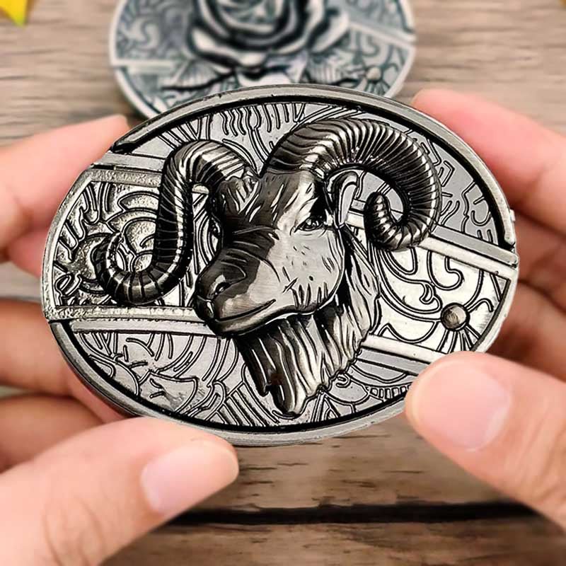 Belt Buckle Western Design Hidden EDC Tool Zinc Alloy