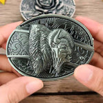 Belt Buckle Western Design Hidden EDC Tool Zinc Alloy