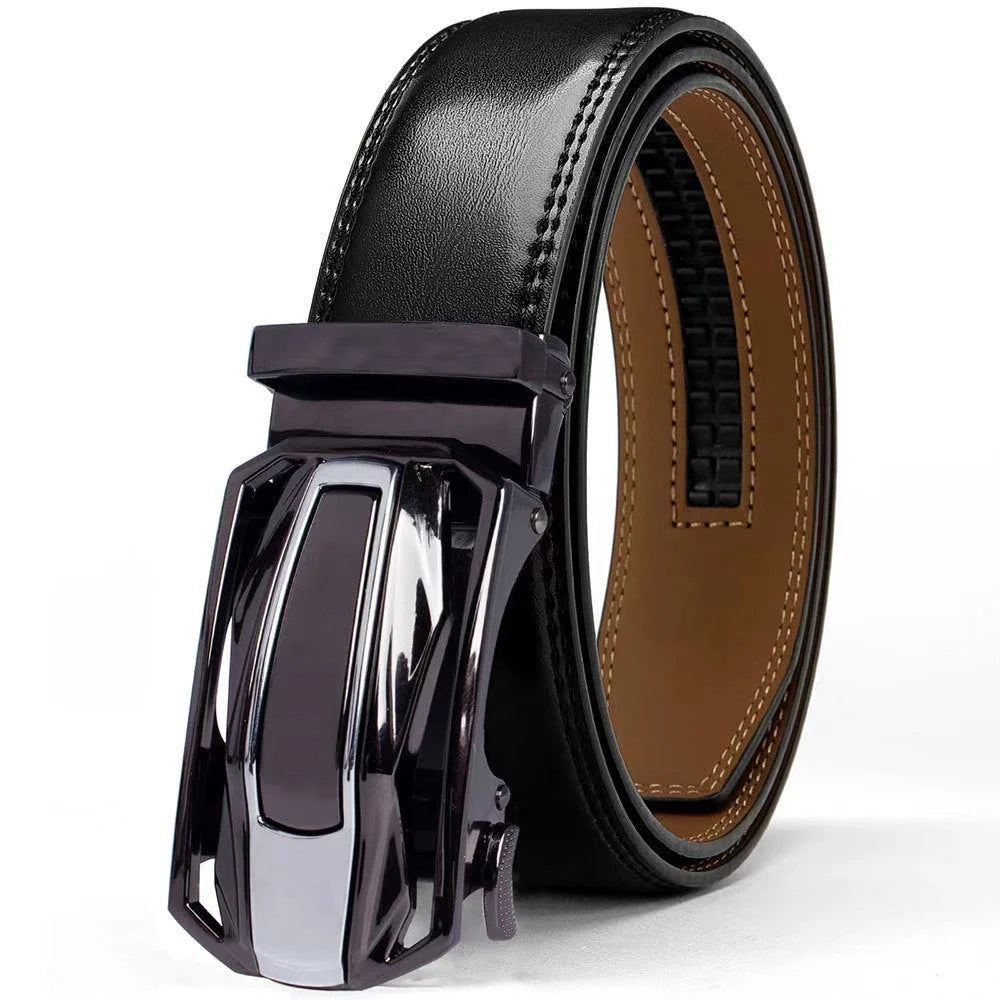 Belt Genuine Leather Auto-Lock Buckle Oqartussat