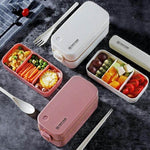 Bento Lunch Box Two-Layer Airtight Microwave-Safe