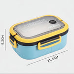 Bento Lunchbox Two-Tier Fork & Spoon Included