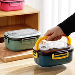 Bento Lunchbox Two-Tier Fork & Spoon Included