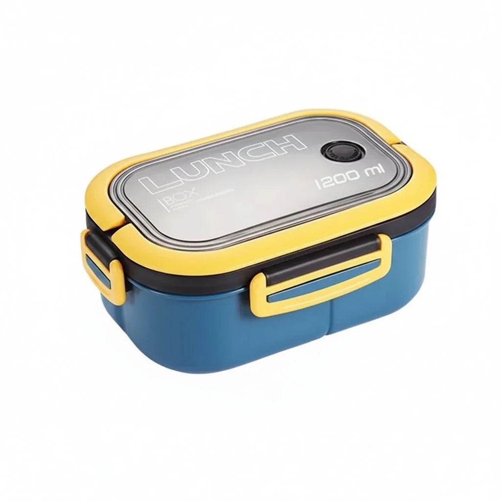 Bento Lunchbox Two-Tier Fork & Spoon Included