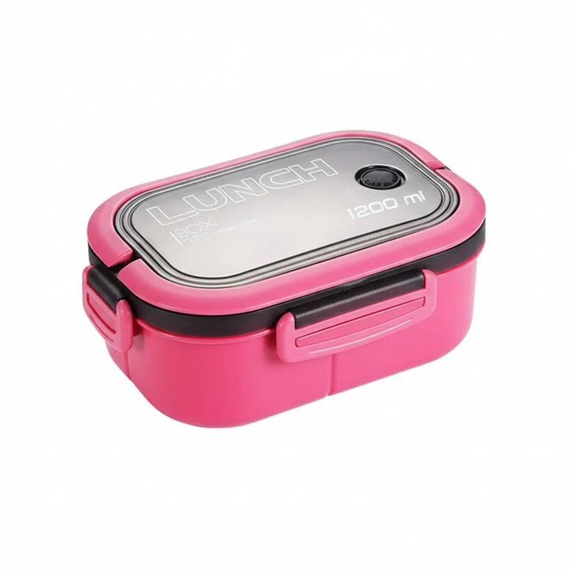 Bento Lunchbox Two-Tier Fork & Spoon Included