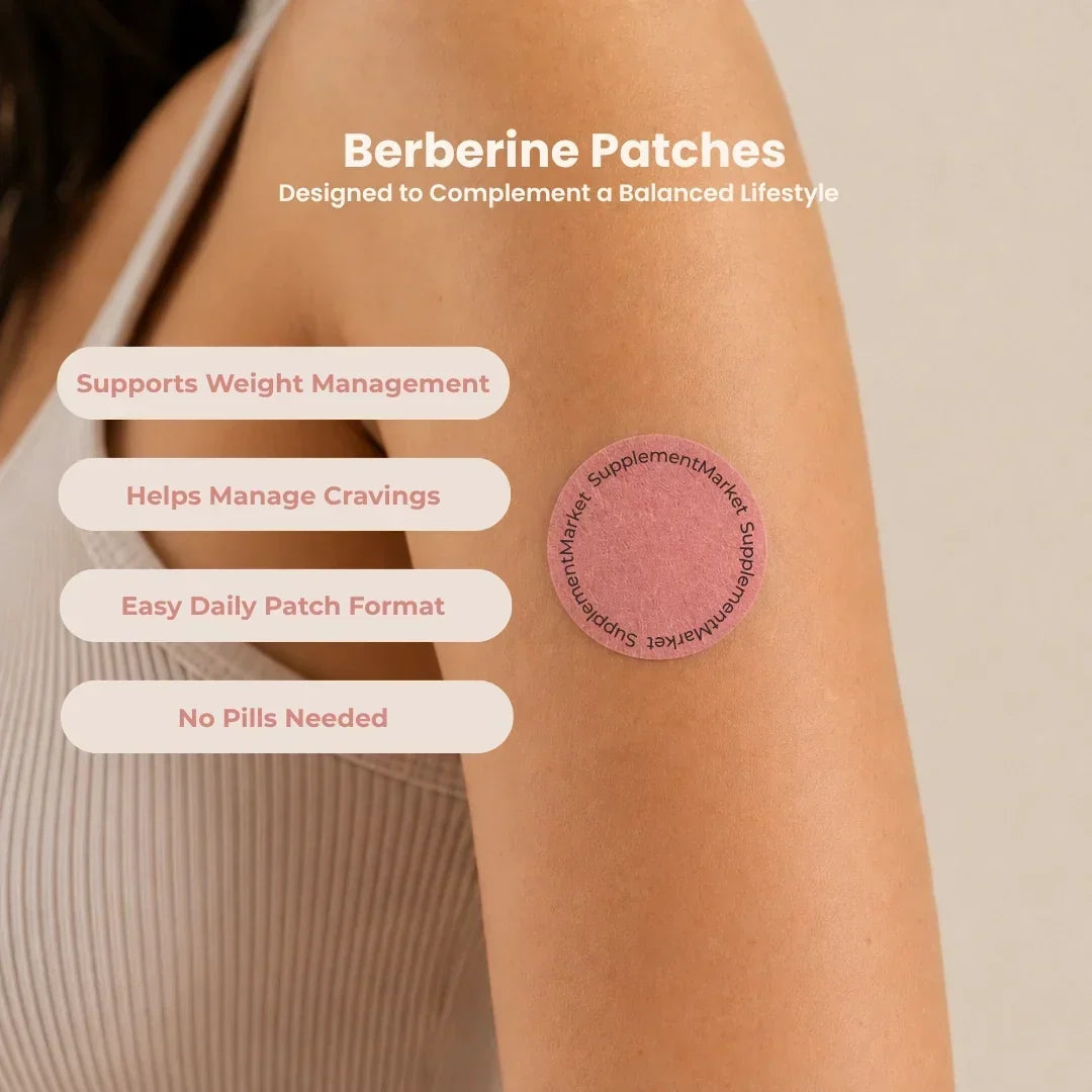 Berberine Patches Transdermal Time-Release Up to 8 Hours