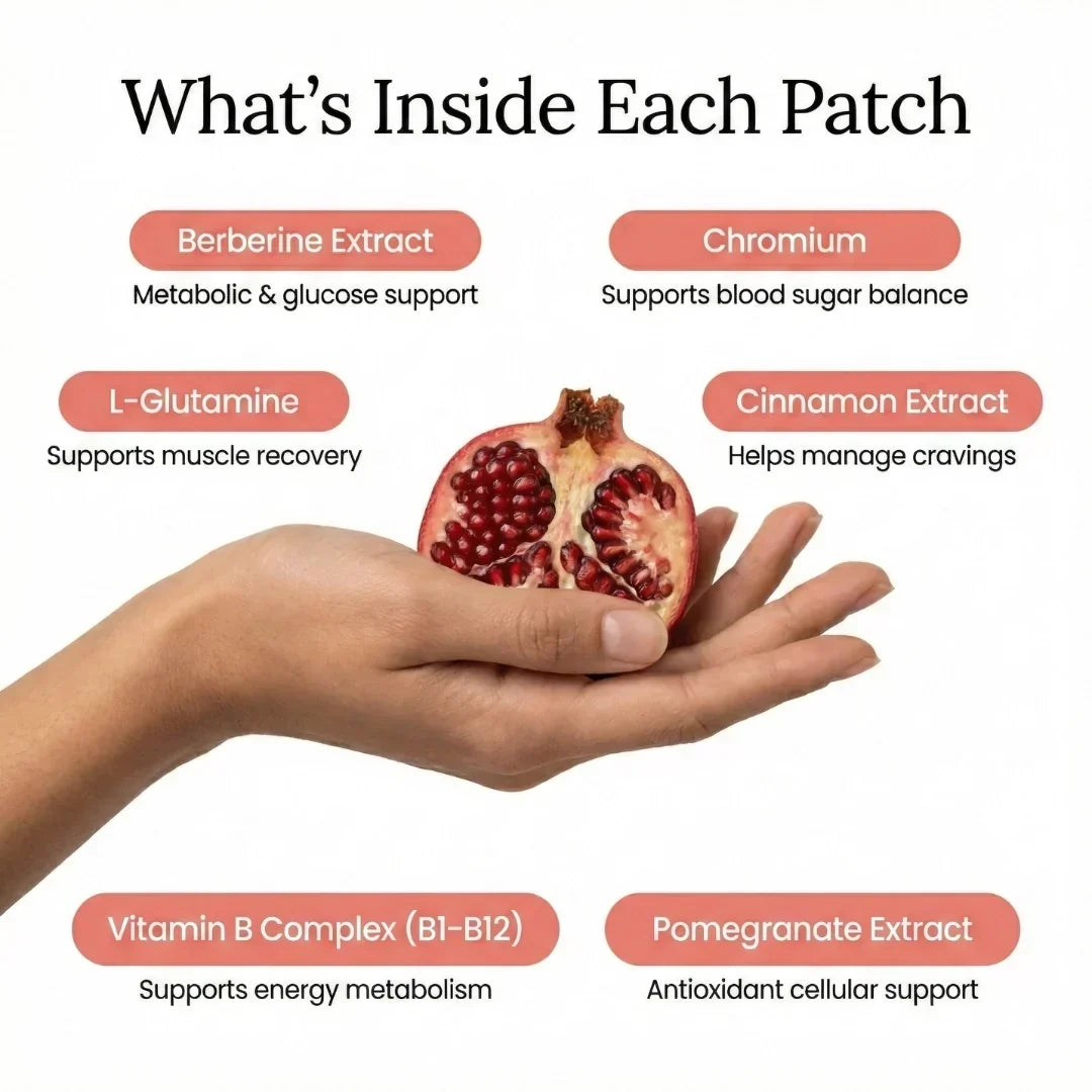 Berberine Patches Transdermal Time-Release Up to 8 Hours