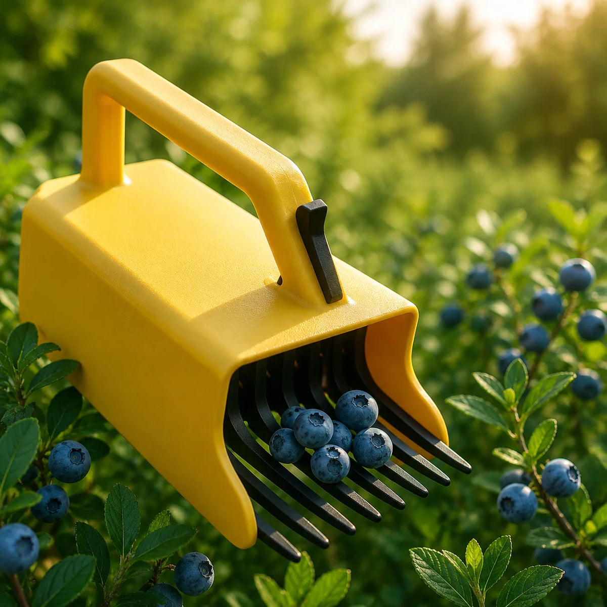 Berry Picker Comb-Style Rake Built-In Collection Box Lightweight PLA