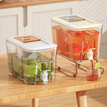 Beverage Dispenser Fridge-Friendly 1.6 Gallon Push Tap