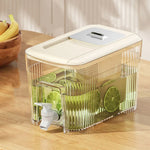 Beverage Dispenser Fridge-Friendly 1.6 Gallon Push Tap