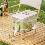 Beverage Dispenser Fridge-Friendly 1.6 Gallon Push Tap