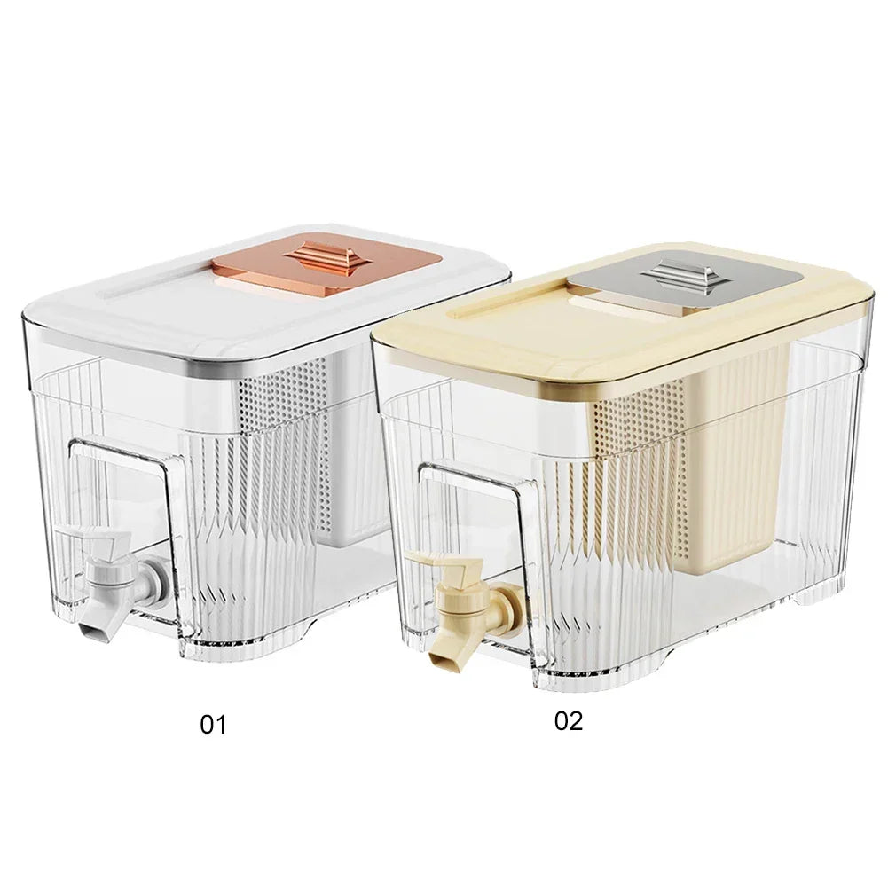 Beverage Dispenser Fridge-Friendly 1.6 Gallon Push Tap