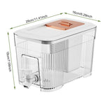 Beverage Dispenser Fridge-Friendly 1.6 Gallon Push Tap