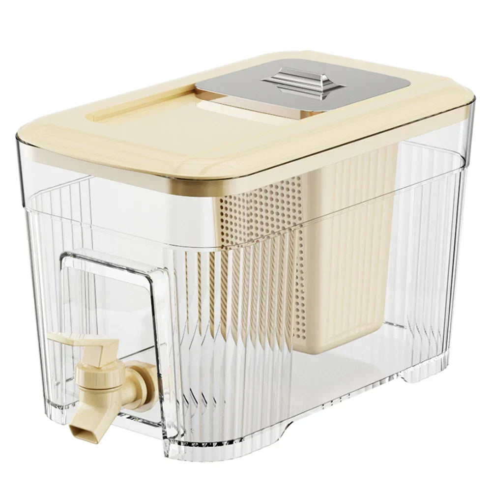 Beverage Dispenser Fridge-Friendly 1.6 Gallon Push Tap