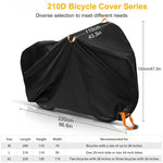 Bicycle Cover Water-Repellent UV-Resistant Reflective Details