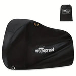 Bicycle Cover Weather-Resistant Elastic Hem & Buckle Strap