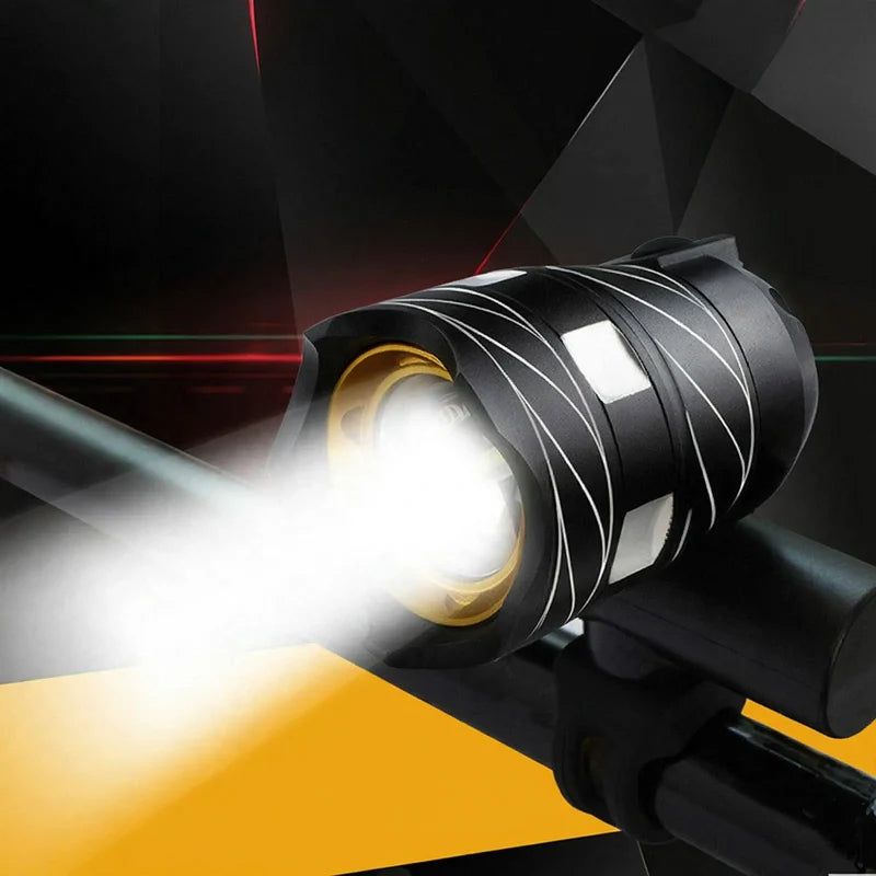 Bicycle Light T6 LED USB Rechargeable High Beam