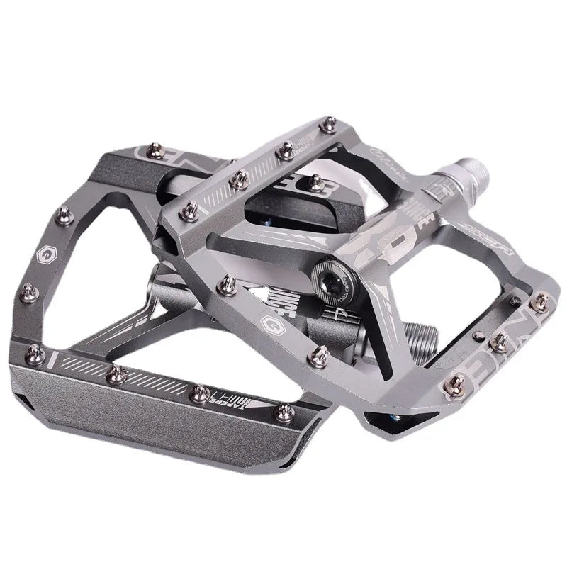 Bicycle Pedals Aluminum Alloy Anti-Skid Replaceable Steel Pins