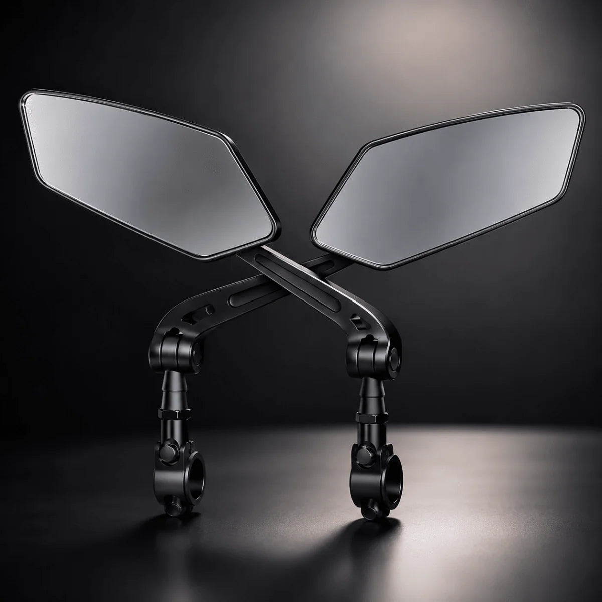 Bicycle Rearview Mirror Wide-Angle 360° Adjustable Glass Lens