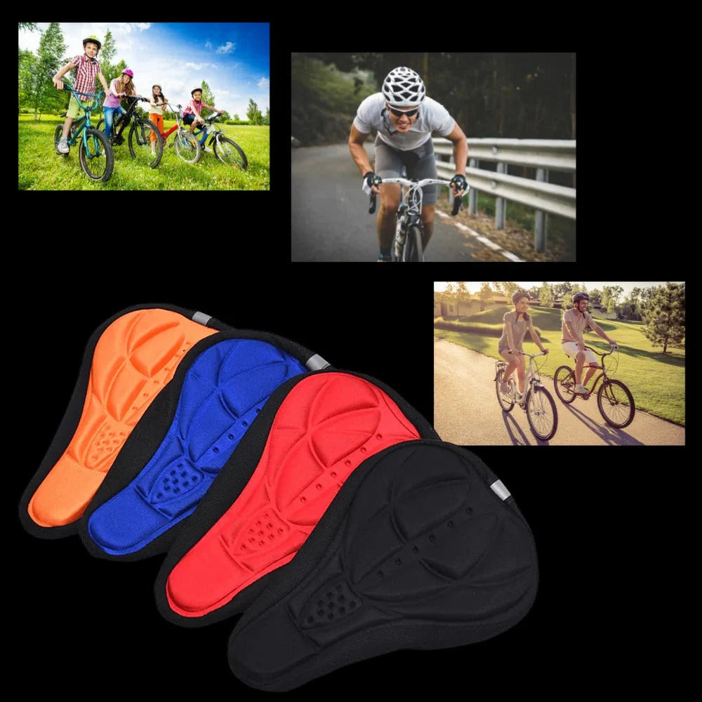 Bicycle Seat Cushion Gel Foam Padded Breathable Non-Slip