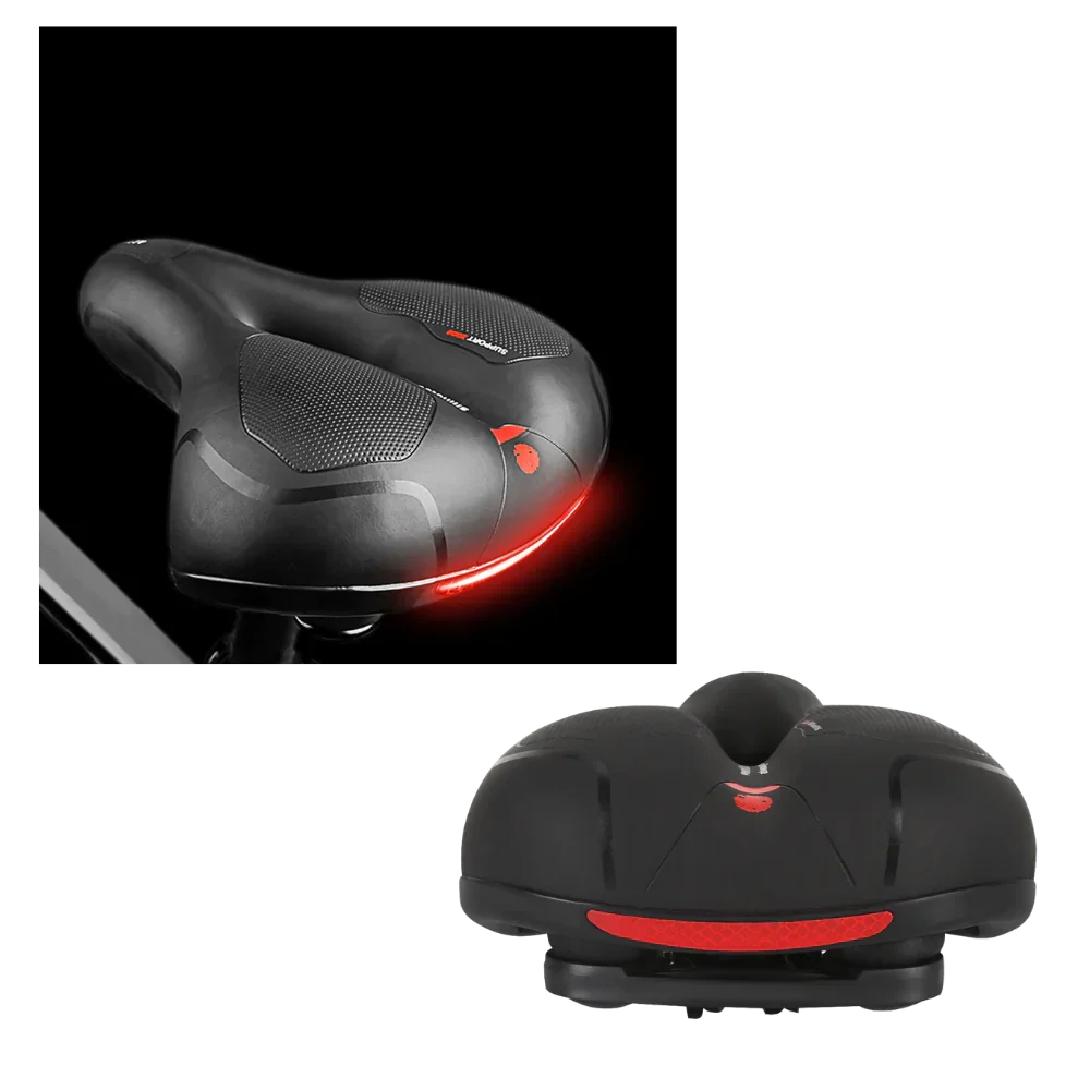 Bicycle Seat Ergonomic High-Density Foam Microfiber Leather
