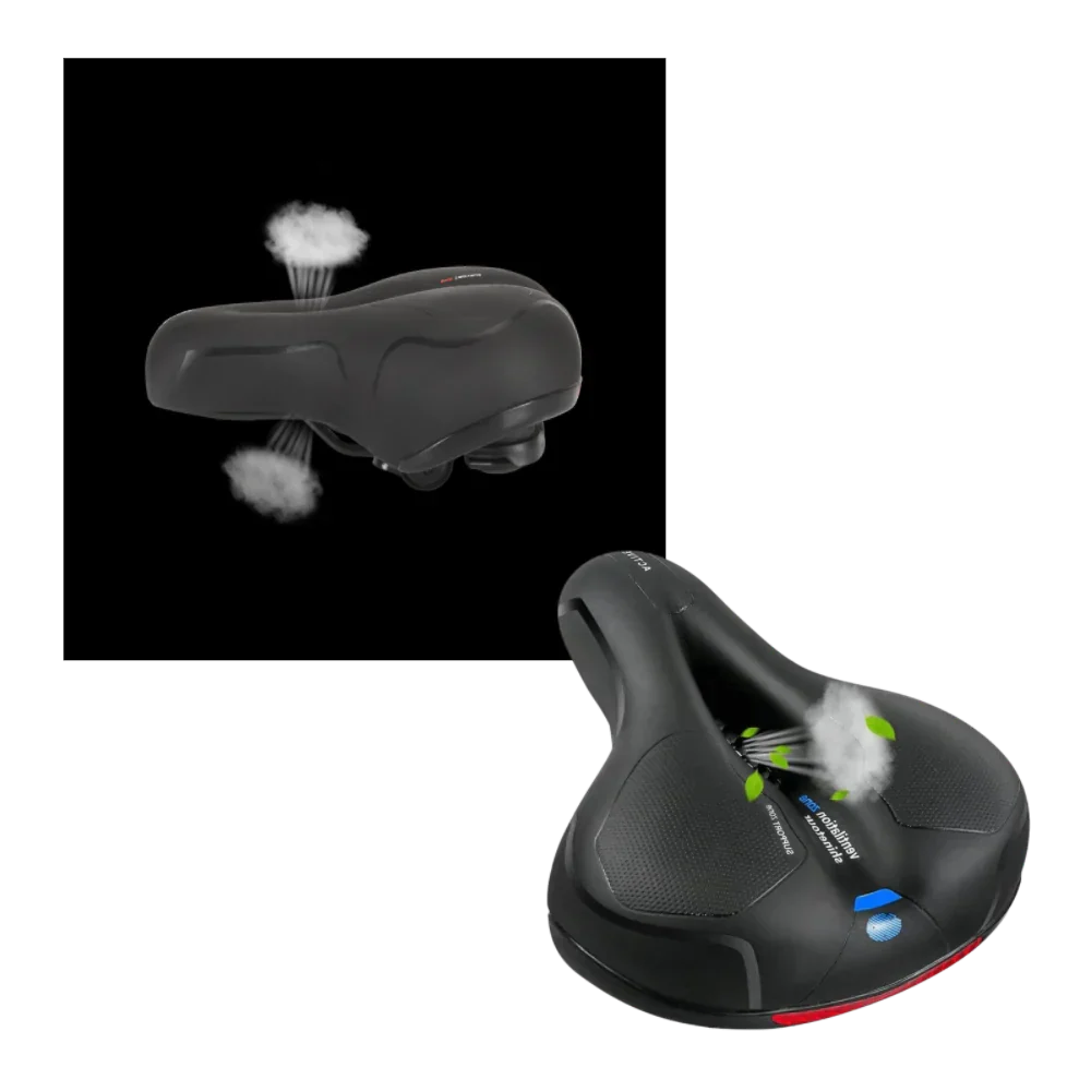 Bicycle Seat Ergonomic High-Density Foam Microfiber Leather