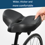 Bicycle Seat Gel & Memory Foam Shock-Absorbing Ventilated
