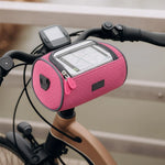 Bike Handlebar Bag Touchscreen Phone Holder Water-Resistant Storage