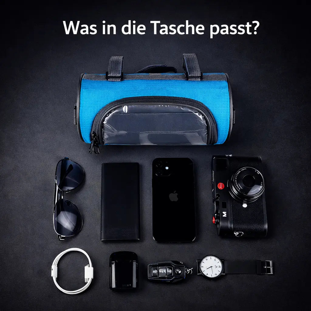 Bike Handlebar Bag Touchscreen Phone Holder Water-Resistant Storage