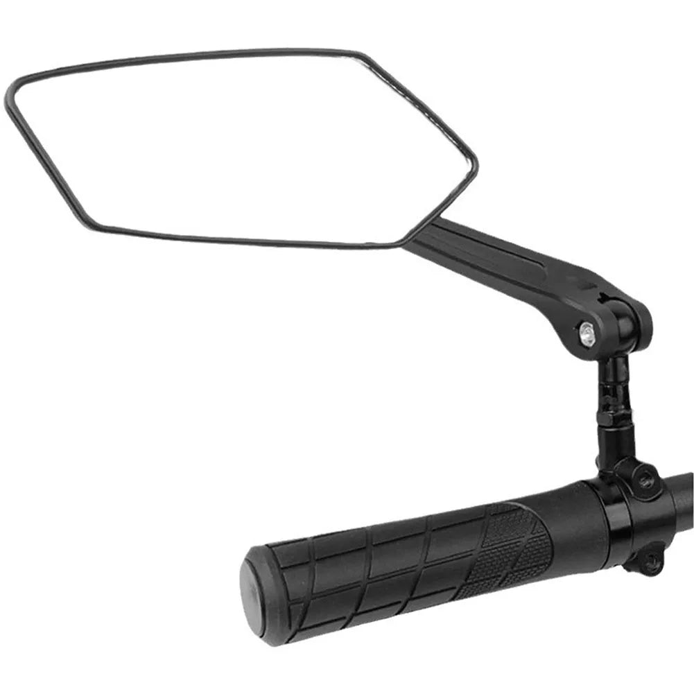 Bike Handlebar Mirrors HD Flat Glass 360° Adjustable Foldable Pair