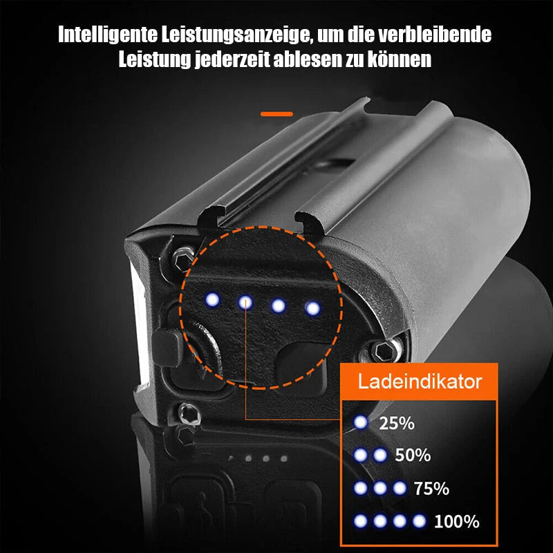 Bike Headlight 900-Lumen Wide Beam USB Rechargeable Water-Resistant