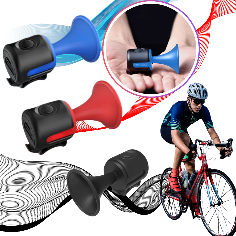 Bike Horn 120 dB Weather-Resistant Quick-Install