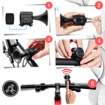Bike Horn 120 dB Weather-Resistant Quick-Install