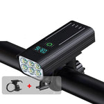 Bike Light 5000 Lumens USB-C Rechargeable Digital Battery Display