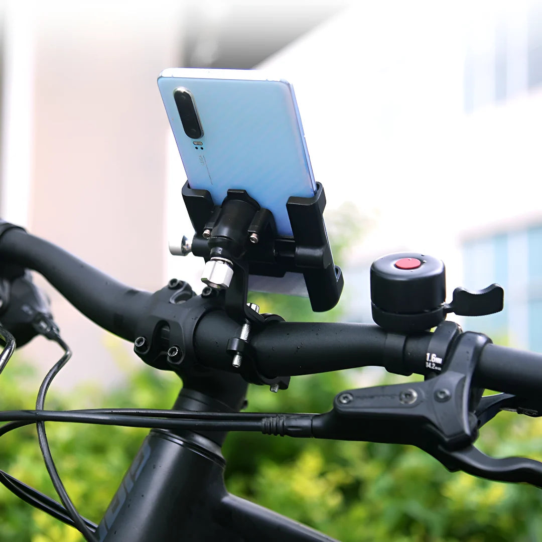 Bike Phone Mount 360-Degree Rotatable Anti-Slip Grip & Tool-Free Installation