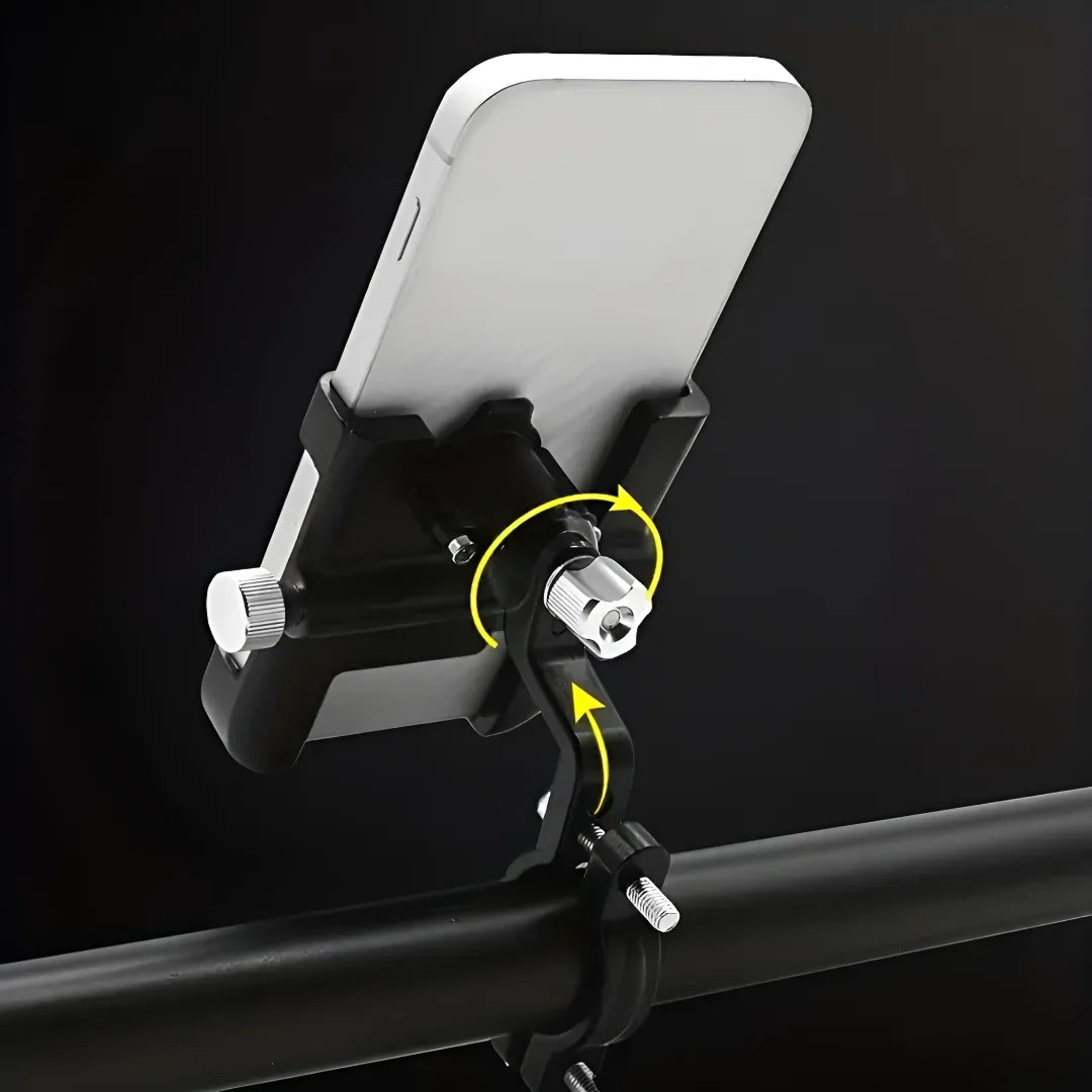 Bike Phone Mount 360-Degree Rotatable Anti-Slip Grip & Tool-Free Installation