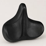 Bike Saddle Extra Wide Shock-Absorbing Leather-Look