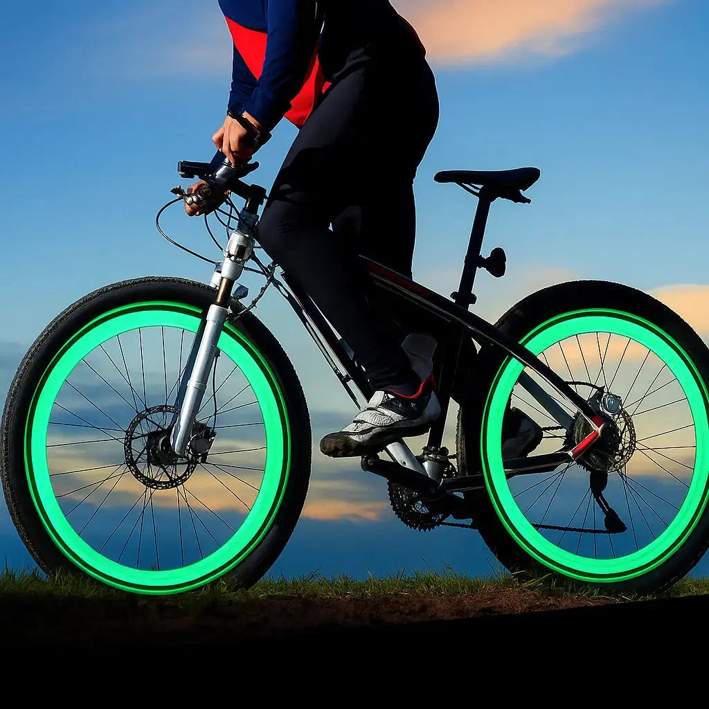 Bike Valve Lights Motion-Activated Universal Fit Set of 2