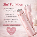 Bikini Trimmer Waterproof 2 Interchangeable Heads USB-C Rechargeable