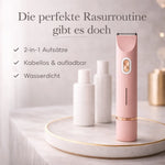 Bikini Trimmer Waterproof 2 Interchangeable Heads USB-C Rechargeable