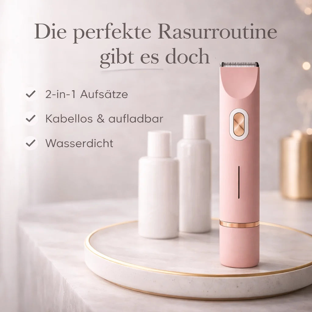 Bikini Trimmer Waterproof 2 Interchangeable Heads USB-C Rechargeable
