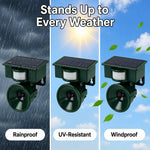 Bird Deterrent Solar-Powered Motion-Activated Predator Sounds Weather-Resistant