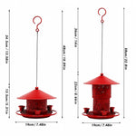 Bird Feeder Metal Retractable 32 Oz Three Water Cups