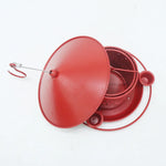 Bird Feeder Metal Retractable 32 Oz Three Water Cups