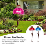 Bird Feeder Metal Sunflower Design Ground Stake