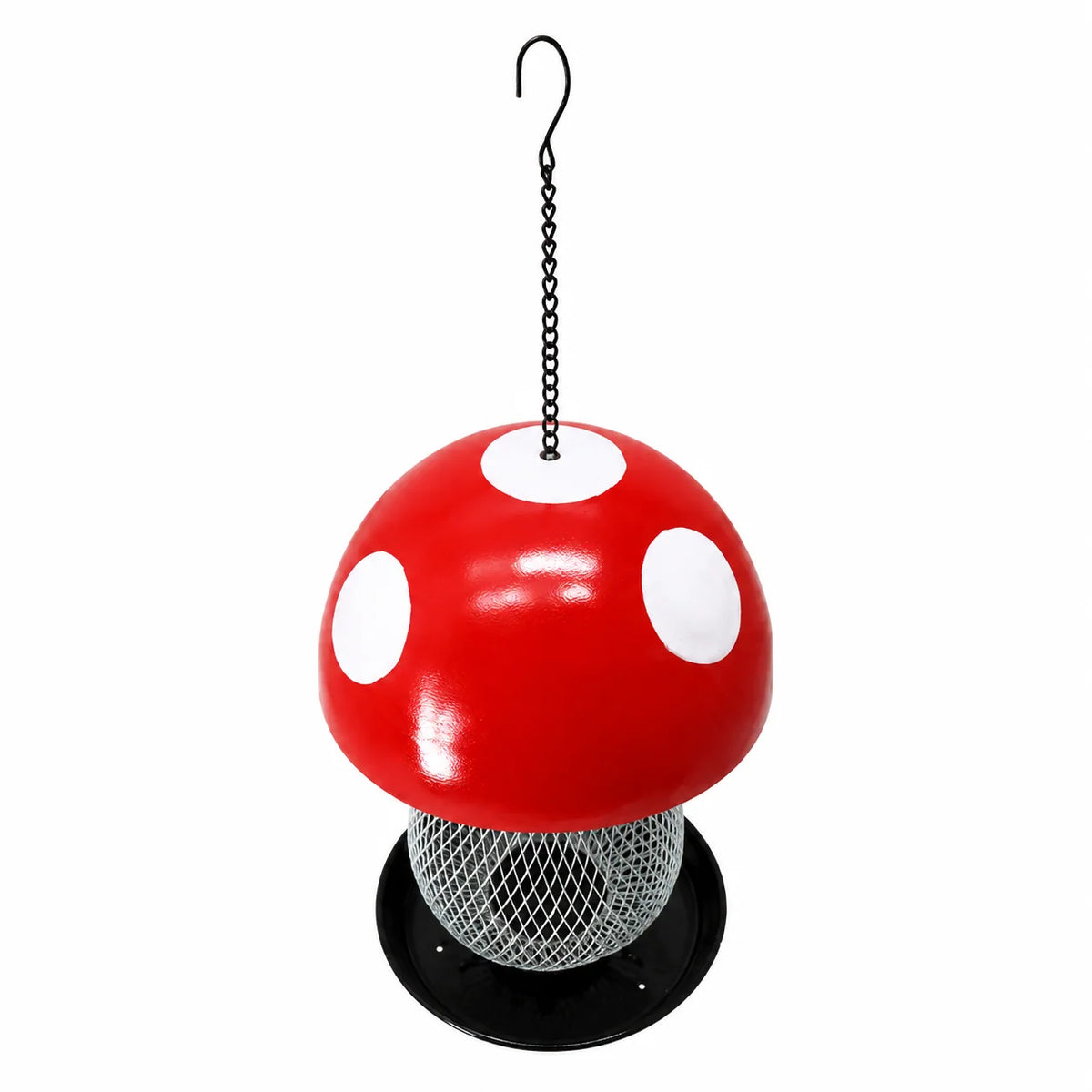 Bird Feeder Mushroom-Shaped Mesh Silo Hanging Design