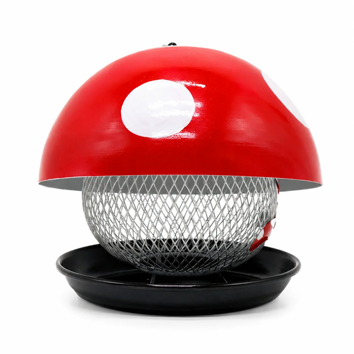 Bird Feeder Mushroom-Shaped Mesh Silo Hanging Design