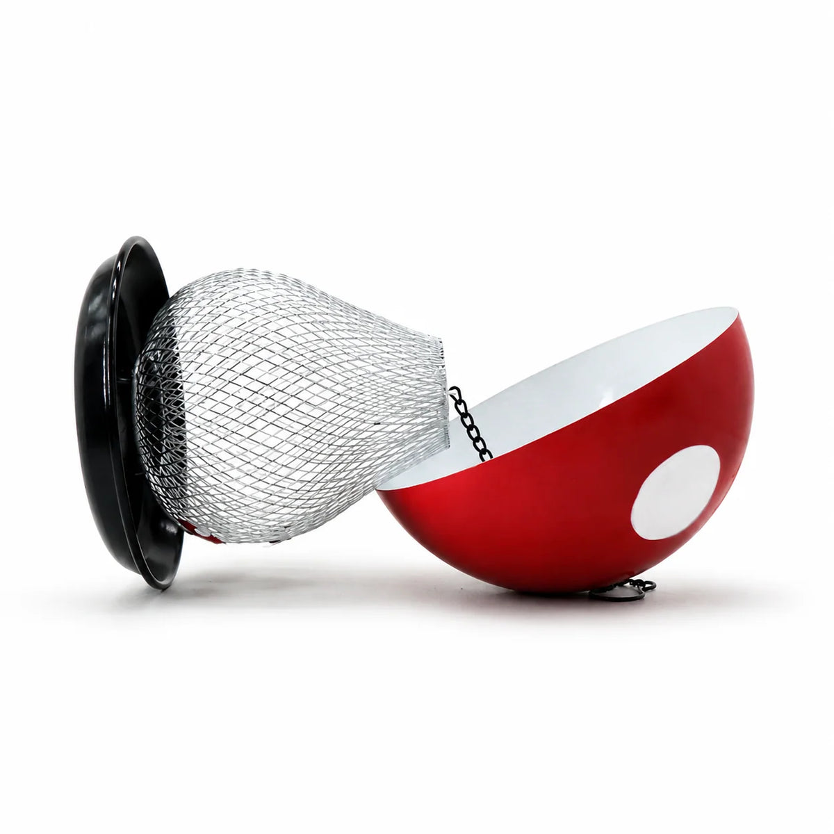 Bird Feeder Mushroom-Shaped Mesh Silo Hanging Design