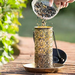 Bird Feeder Solar-Powered LED Lighting