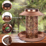 Bird Feeder Solar-Powered LED Lighting