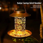 Bird Feeder Solar-Powered LED Lighting